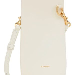 Jill Sander Off White Small Link Shoulder Bag, w/ dust bag.Purchases from Ssence
